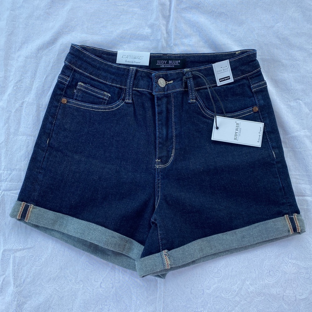 Judy Blue High Waist Cuffed Shorts